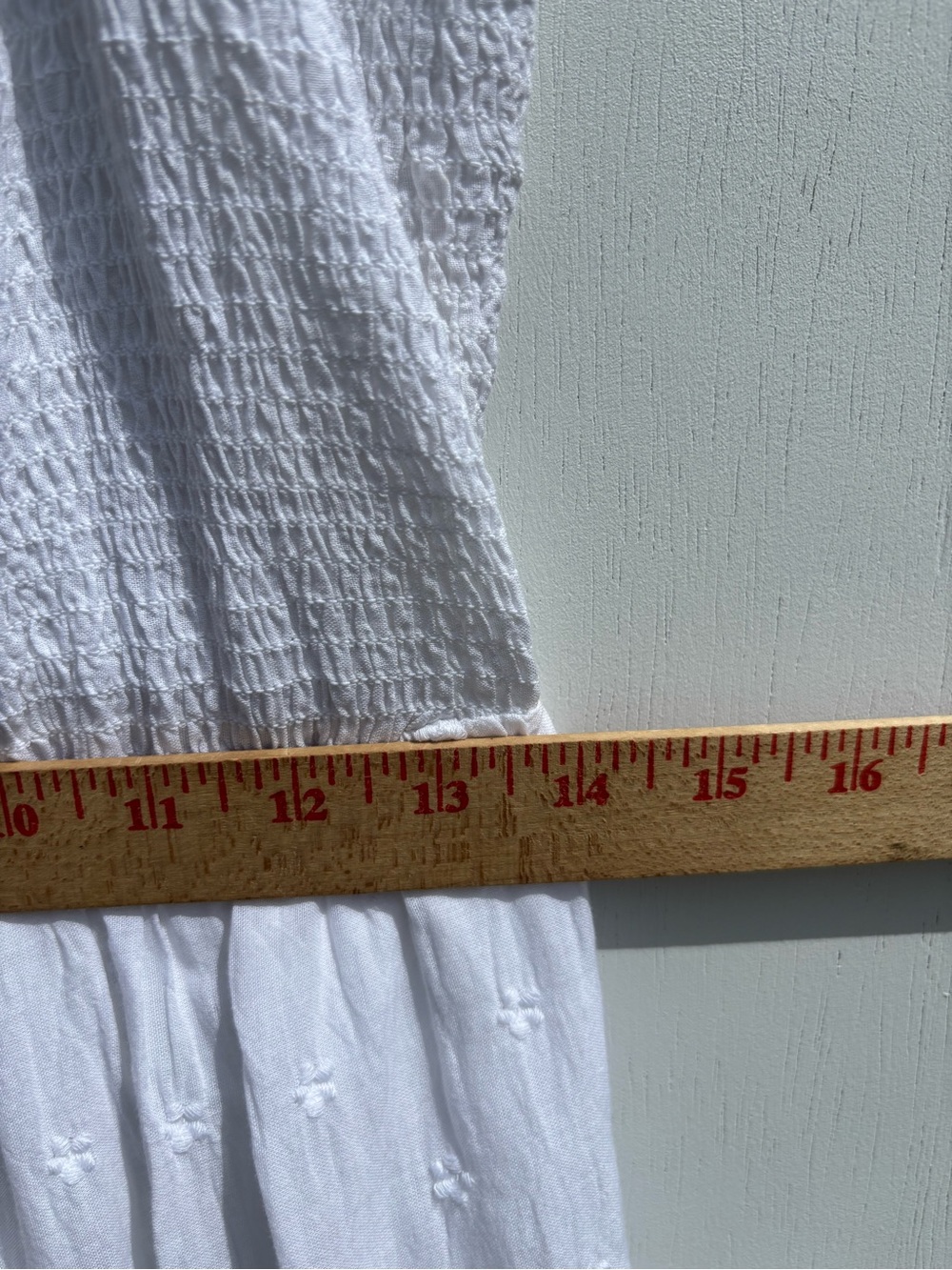 Old Navy White Smocked Ruffle Tiered Maxi Dress NWT Women’s Cottagecore Sundress - Picture 8 of 9